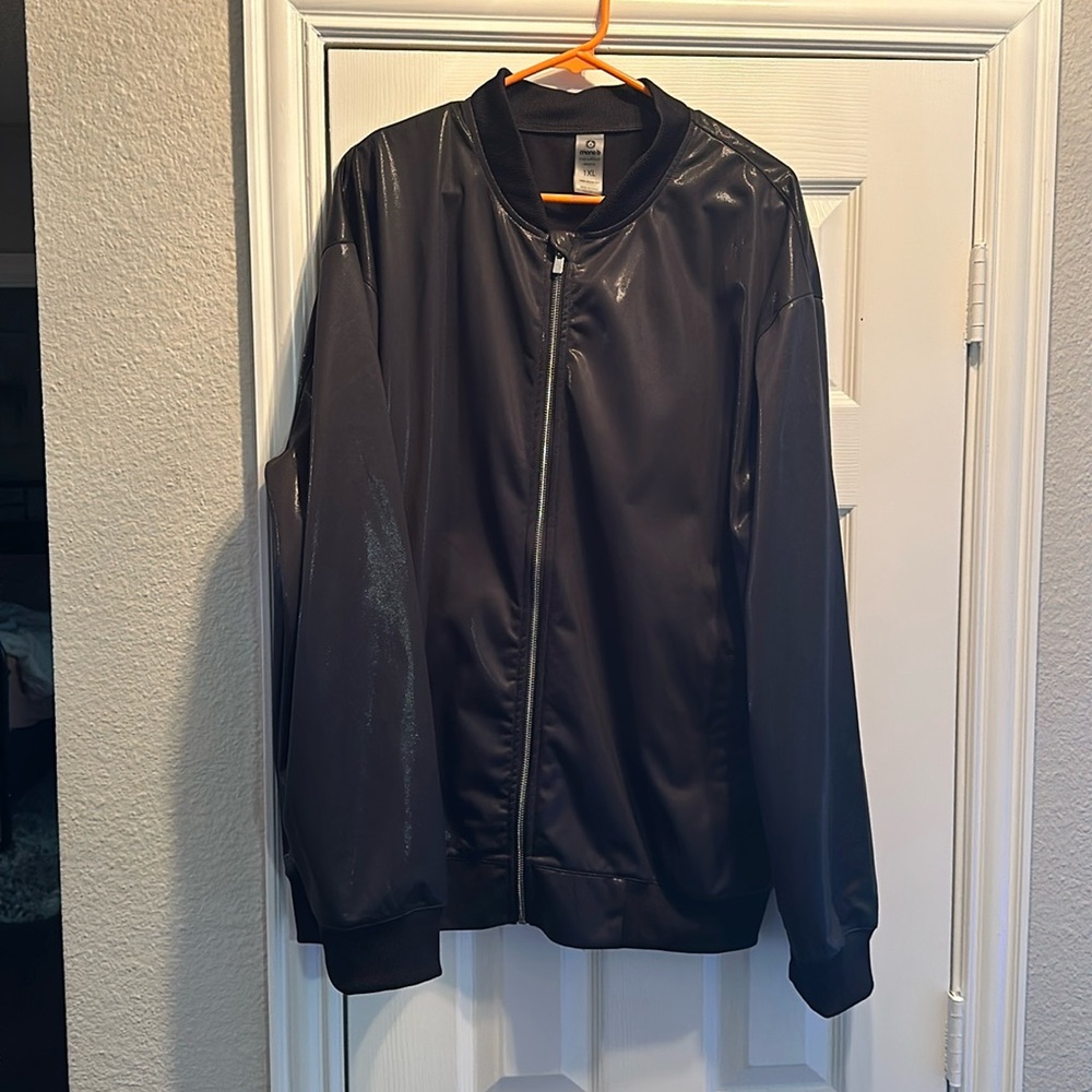 1xl Mono B Black Bomber Jacket